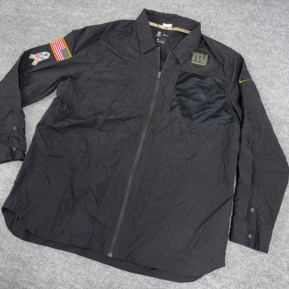 New York‎ Giants Jacket Men XL Black Nike Salute to Service Full Zip TEAM ISSUE